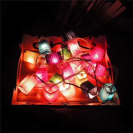 Tailandia Tela de Papel Hecho A Mano Chino Linterna Luces de Navidad Luces de Hadas de la Navidad Luces de la Secuencia Garland Luminaria Guirlande Tailandia Tela de Papel Hecho A Mano Chino Linterna Luces de Navidad Luces de Hadas de la Navidad Luces de la Secuencia Garland Luminaria Guirlande