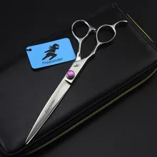 7 дюймов оставил ручка профессиональная машинка для стрижки волос филировочные ножницы комплект, парикмахерские ножницы с чехлом