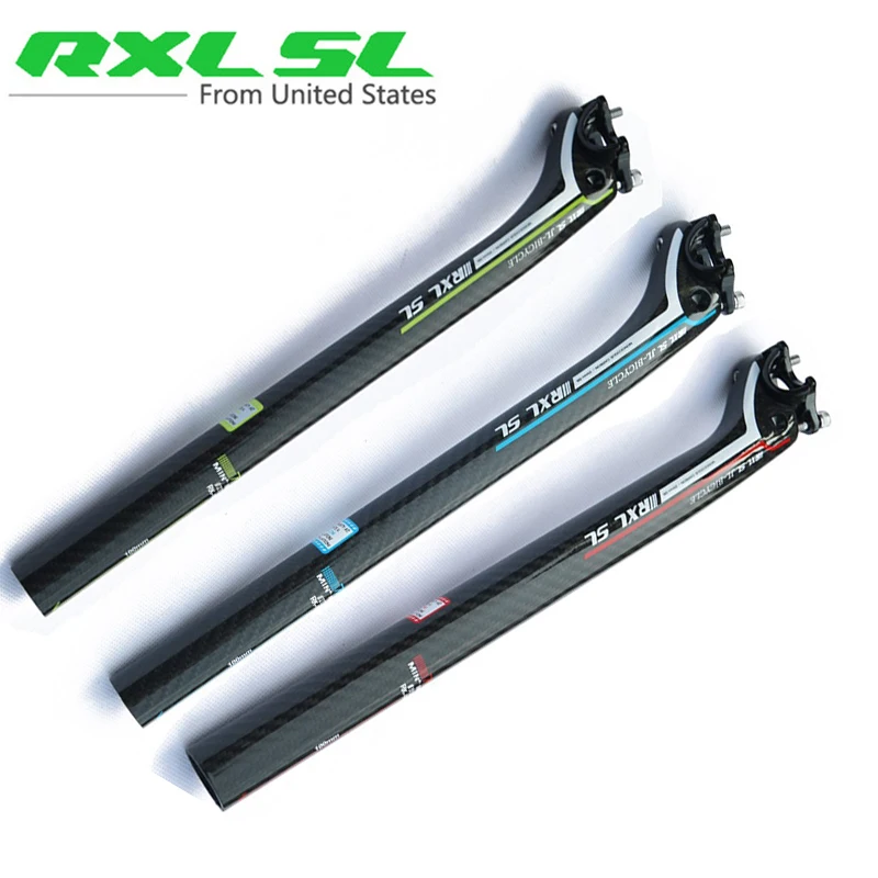 RXL SL Cycling Bike Seat Post 3K Glossy Road Seatpost Carbon 27.2