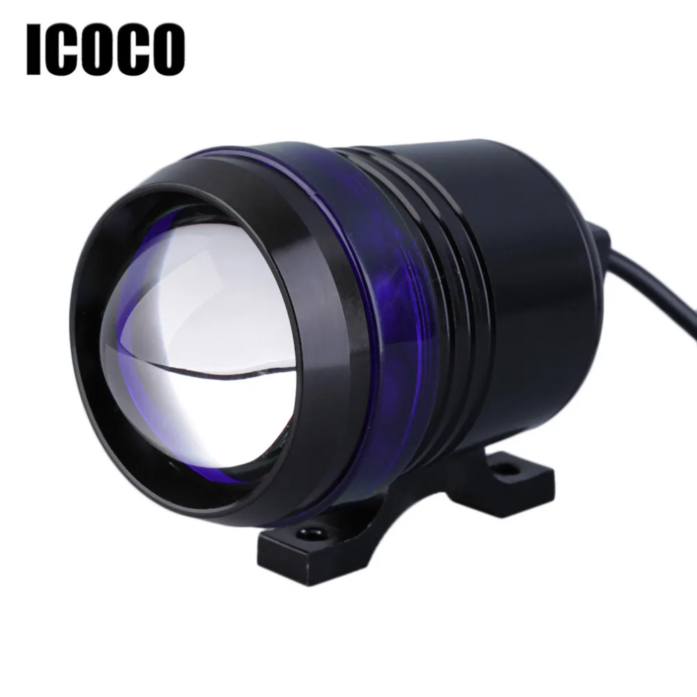 

1pcs U3 LED 12V 30W Motorbike Motorcycle Headlight Spot Light Angel Eye Lamp Waterproof Black Shell Moto Headbulb