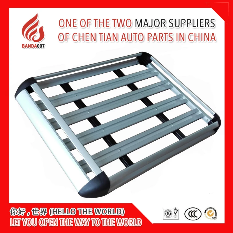

Universal Aluminium alloy roof rack Luggage Carrier Basket For car with high roof rack 130*100 / 140*100 cm