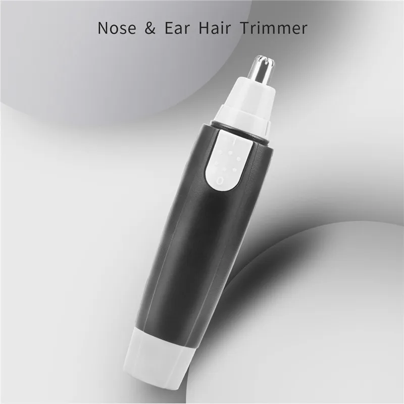 

Stainless Steel Blade Battery Powered Electric Nose Ear Trimmer Men Face Care Shaver Hair Clipper Facial Shaving Hair Removal