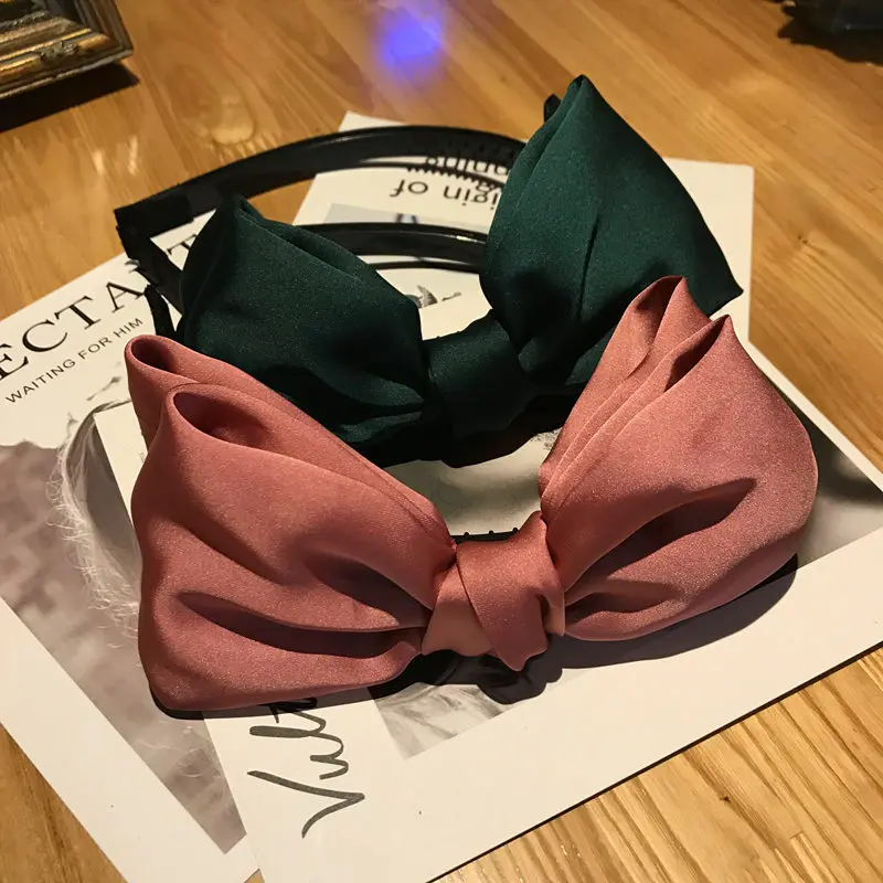 

Bowknot Hair Hoop Headband for Women Headwear Hair Accessories Retro Bow Ties Hairband Headdress