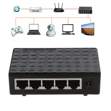 5-портовый 10/100/1000 Мбит/с TX автосогласования сети Ethernet настольный коммутатор Auto-Auto MDI/MDIX концентратора штепсельная вилка стандарта США