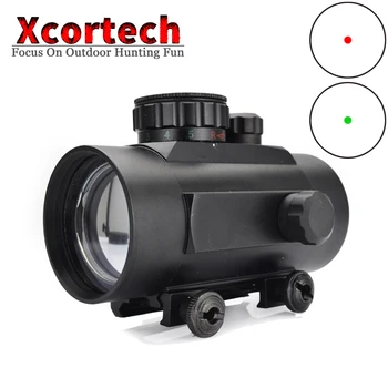 

Hunting Tactical Riflescopes 1x40 Red Green Dot Scope Holographic Optical Sight Scopes Collimator Sight Fit 20mm Rail