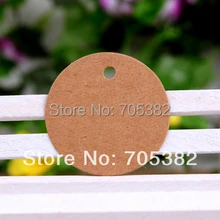 5 см в диаметре(со шнуром) DIY Многофункциональный Круглый Крафт Бланк бирка Стандартный подарок тег закладки(SS-7115