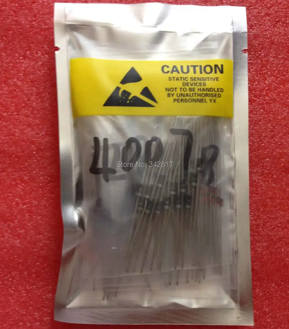 

1N4148 1N4007 1N5819 1N5399 1N5408 1N5822 FR107 FR207,8values=100pcs,Electronic Components Package,Diode Assorted Kit