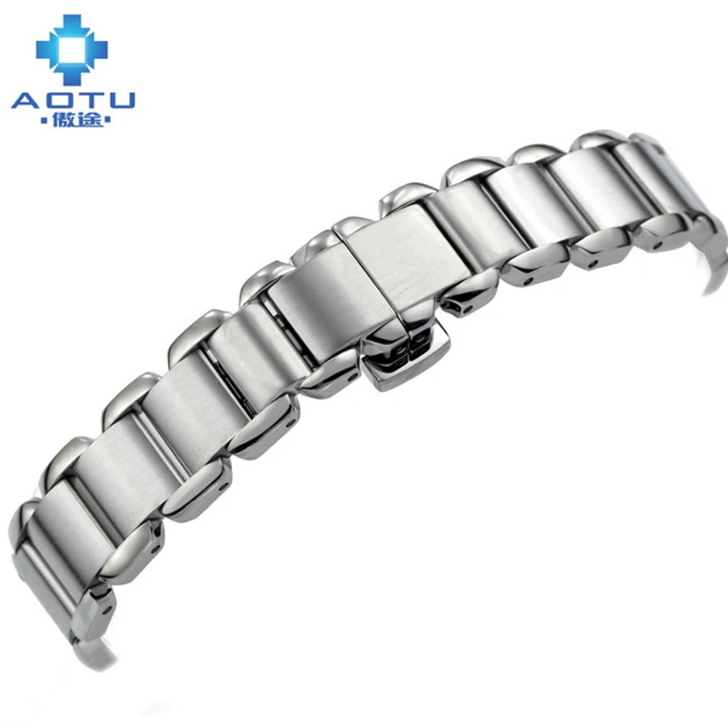 

Stainless Steel Watchband For Tissot T-WAVE T02 Men Top Brand Watchbands 14MM Male Clock Watch Strap Cinturino Orologio Bracelet
