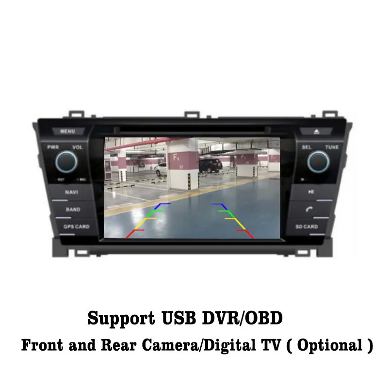 Perfect Liislee Android 7.1 2G RAM For Toyota Corolla 2013~2017 Car Radio Audio Video Multimedia DVD Player WIFI DVR GPS Navi Navigation 5