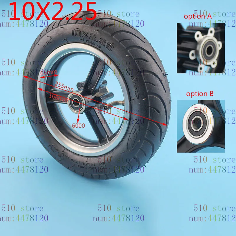 10 дюймов 10x2,25 электрический скутер балансировочный самобалансирующийся баланс шин 10 дюймов 10x2,25 шины и ступицы