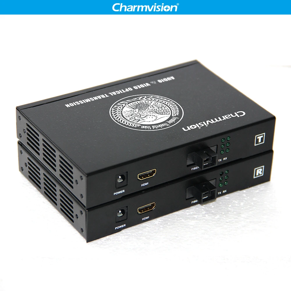 Charmvision EVO-1H HDMI الألياف انتقال عبر 20 كيلومتر وضع واحد جوهر واحد HDMI الإرسال والاستقبال SC FC HDMI الألياف البصرية موسع