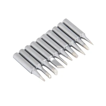 

10 pcs/set Soldering Iron Tips Solder Tip Lead-free Screwdriver Iron Tip 900M-T For Hakko Rework Station Tool Kit