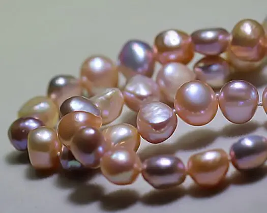 

18"12-13MM NATURAL SOUTH SEA PINK PURPLE PEARL NECKLACE