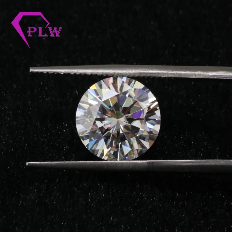 Включая сертификацию оптовая цена 2 карата 8 мм EF цвет Moissanite VVS круглый 3 Ex
