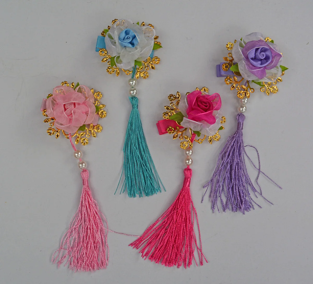 

Sweet Japanese Style Hair Pins New Chinese Style Flower Butterfly Tassels Hair Ornament Headbands For Kids Hair Accessories