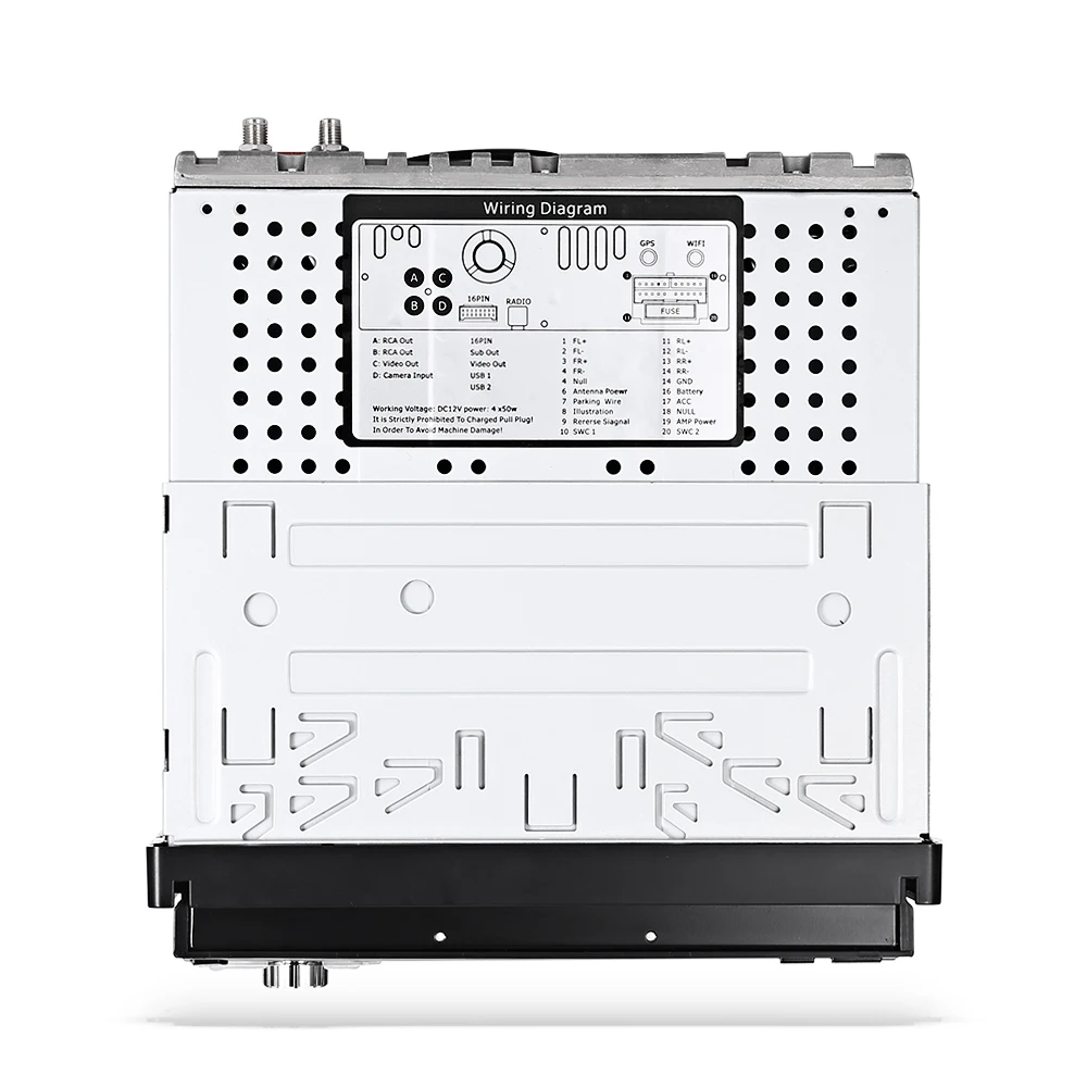 Cheap Universal RM - CT0008 7 Inch Car Multimedia Player 1 Din Retractable Screen Android 6.0 GPS Navigation BT Radio Receiver 13