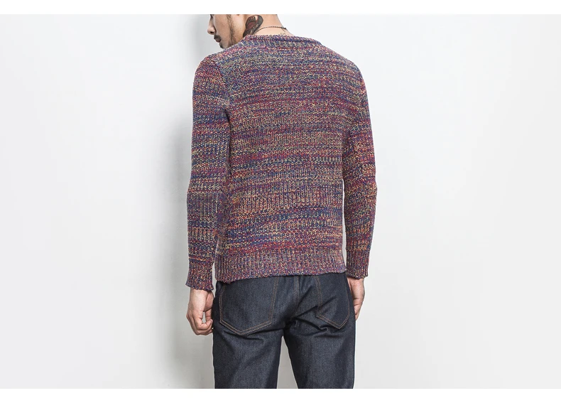 Одежда для мужчин модный свитер сплошной цвет Slim Fit повседневные пуловеры мужские свитера вязание мужчин s 5XL