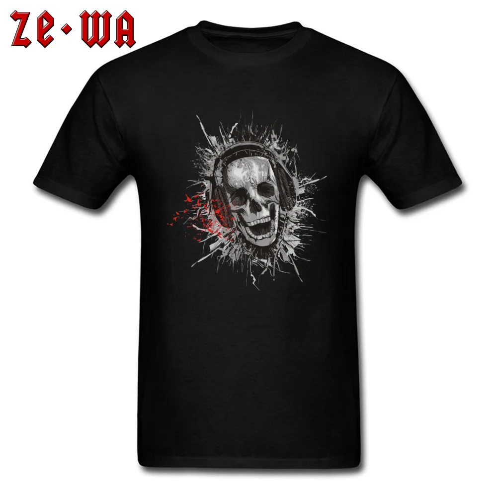 death music Fashionable Short Sleeve Classic T Shirt All Cotton O-Neck Mens Tops Shirt Printed On Tee-Shirts Labor Day death music black