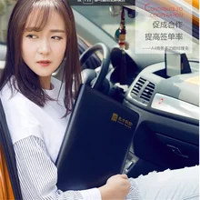 Новое высокое качество кожаный портфель A4 держатель для документов чехол сумка менеджера Бизнес Floder с 8-разрядный калькулятор