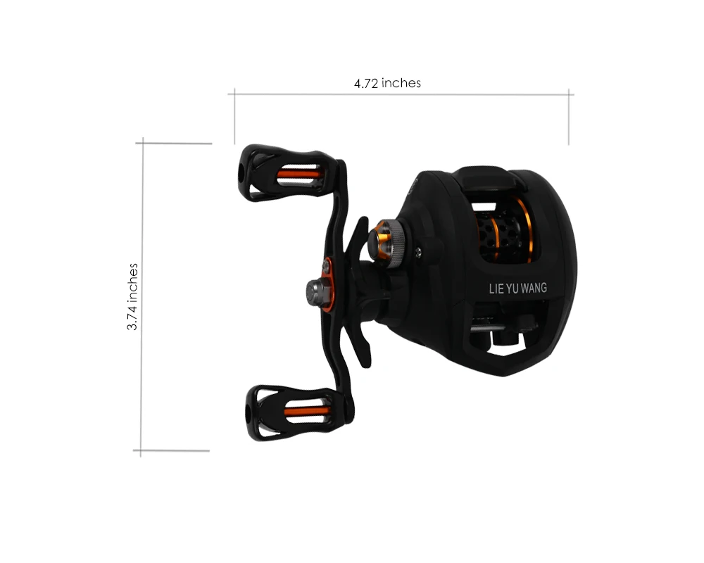LIE YU WANG LC 10 + 1 Bearings Bait Casting Reel Water Drop Wheel
