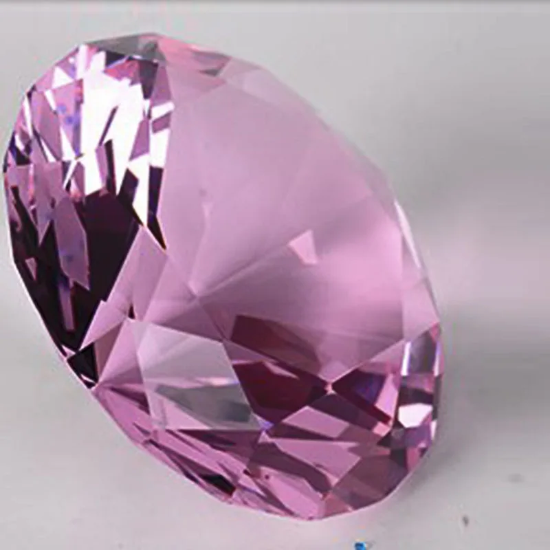 6 см Смешанные цвета сверкающий кристалл алмаз пресс-папье стекло фэншуй ремесла домашний декор DIY подарок на день рождения свадьбу вечерние сувениры