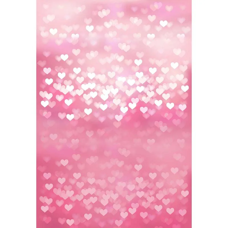 

8 ft Vinyl cloth print pink loves bokeh photography backdrops for wedding stage photo studio portrait background S-1305