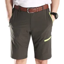 Летняя новая мужская Одежда для пляжа шорты быстросохнущие с карманами на молнии высокое качество пляжные шорты большой размер 5XL