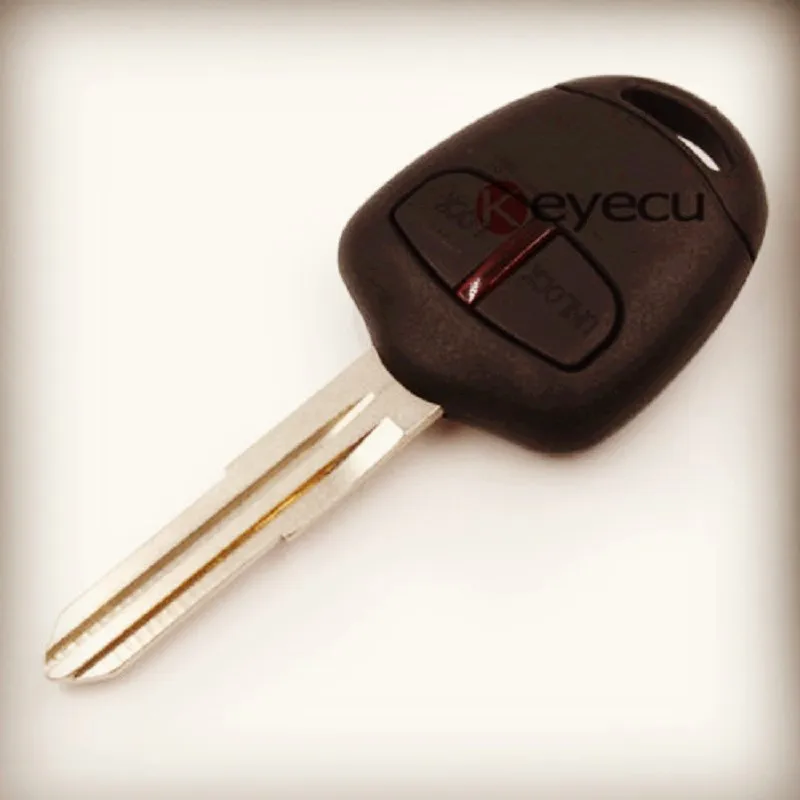 Keyecu Uncut Remote Key Fob 433MHz ID46 for Mitsubishi L200 Shogun
