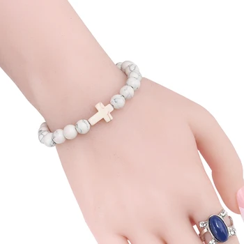 Bracelet Perle Croix