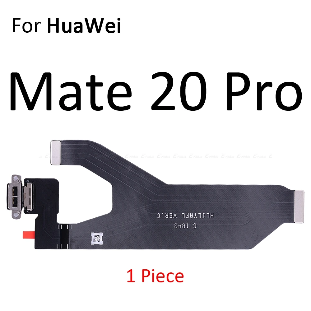 Зарядное устройство плата с микрофоном микрофонный гибкий кабель для HuaWei Коврики 20 10 9 Pro Lite P Smart плюс зарядка через usb док-станция для Порты и разъёмы - Цвет: For Mate 20 Pro