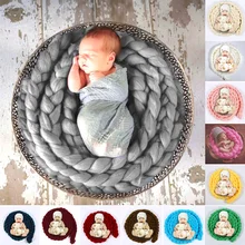 Реквизит для фотосессии новорожденных 4 м 12 цветов шерстяной скрученный веревочный реквизит для фотосессии фон для фотосессии детский реквизит для фотосессии костюм для фотосессии