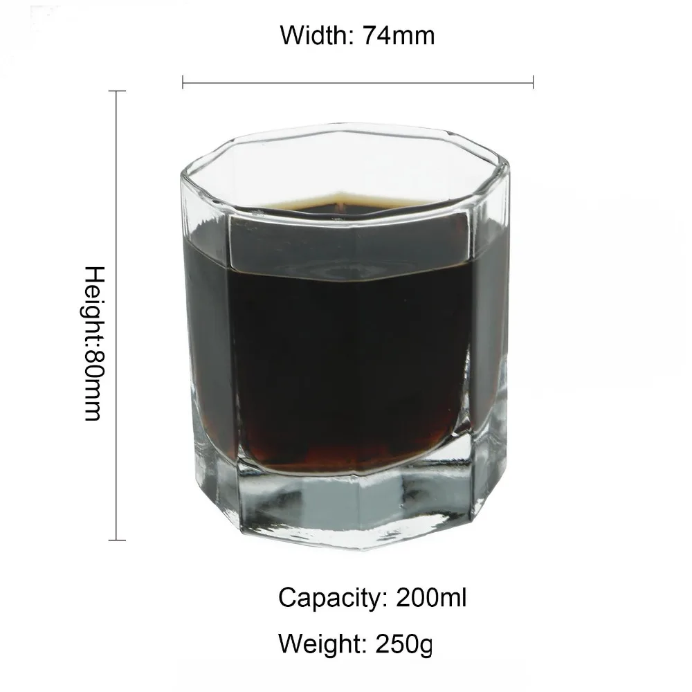 1 из виски Стекло Кубок площади кристалл вино водка Стекло сывороточный протеин эспрессо Кофе чашки Термальность Стекло для дома пивной бар Вечерние
