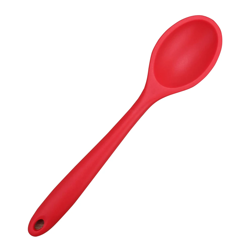

1Pcs Large Silicone Long Handle Spoon High Grade Mixing Ladle Cooking Kitchen Tools Soup Spoons Tableware Kitchen,Dining & Bar