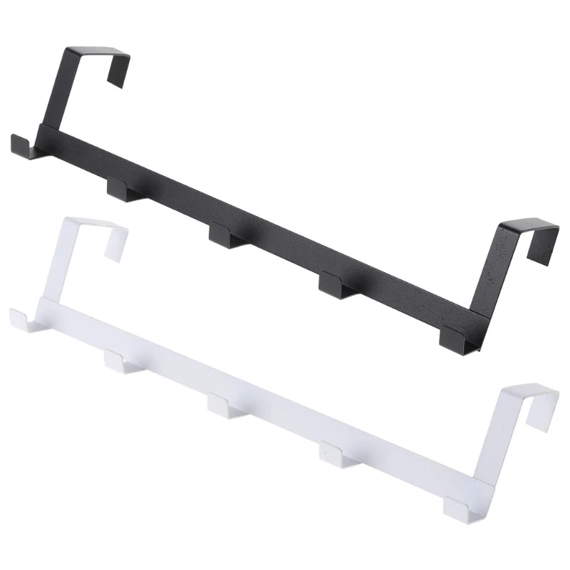 cheap Over The Door Hook Rack Metal Hanger Storage Holder Hanging Coat Hat Towel Bag