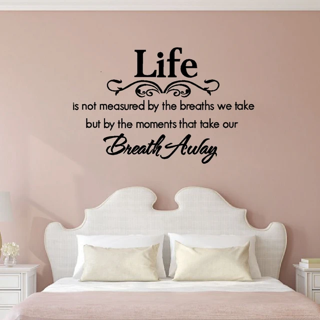 Life Is Not Measured By The Breaths Quotes Creative Vinyl Wall Unique Life Is Not Measured Quote Life Is Not Measured By The Breaths Quotes Creative Vinyl Wall Unique Life Is Not Measured Quote