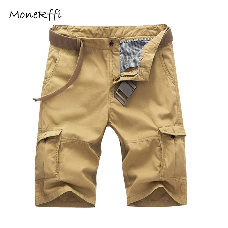 MoneRffi летние мужские шорты-карго свободные спортивные шорты для бега с несколькими карманами для тренировок свободные шорты короткие штаны