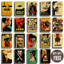 Poster Retro Decorative Art-Painting Kraft-Paper Classic Movie Kill-Bill/fight Club