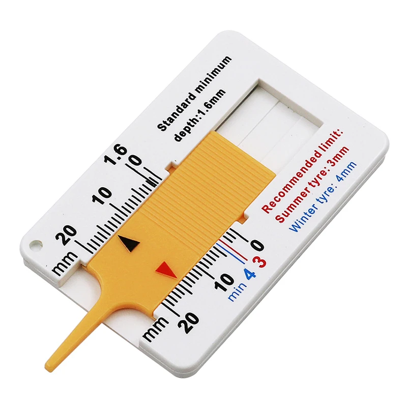 Auto Tyre Tread Depth Gauge Caliper Car Motorcycle Caravan Trailer Wheel Measure Car-styling Repair Tool