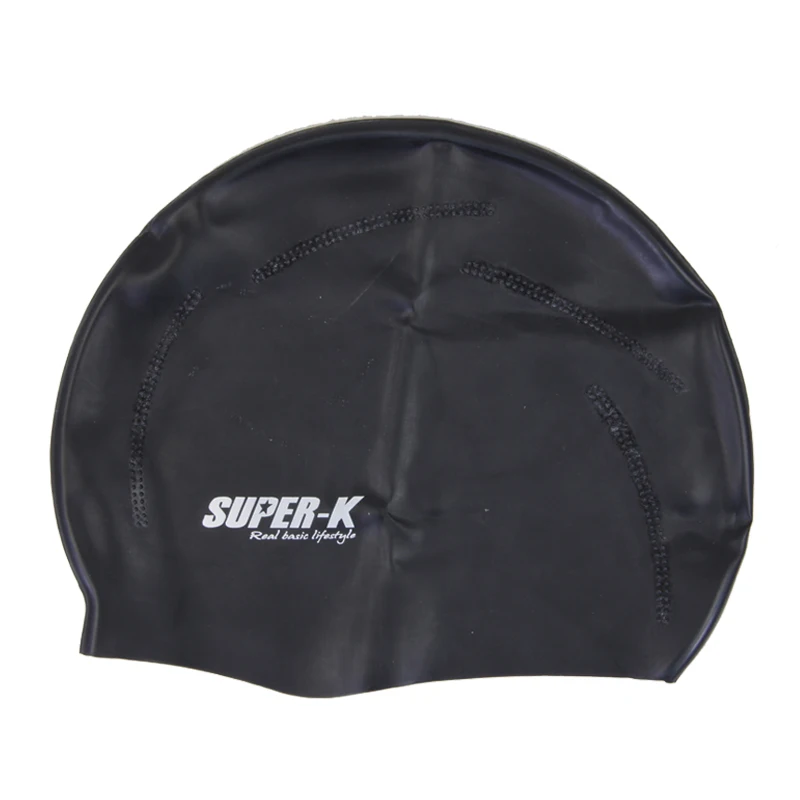 

Multi-colors Adults Kids Non-slip Silicone Swimming Swim Cap Bath Shower Hat Waterproof