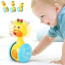 Baby Rattles Tumbler Doll Toys Bell Music Learning Education Toys Gifts for 0-12 Months @ YJS Dropship