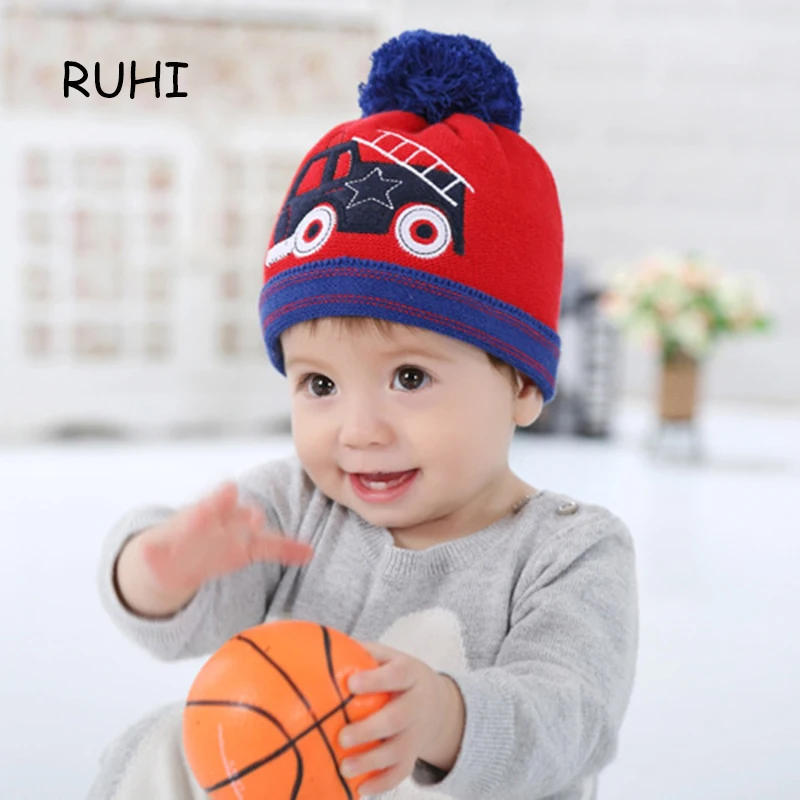 2017 Baby Boy Hat Children Girl Kids Beanie Winter Ear Caps For Boys