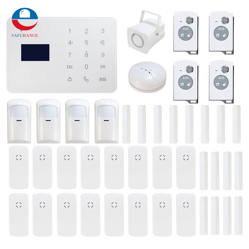 

GSM Wireless Remote Control IR Smoke Sensor Home House Security Alarm System Lithium Ion Rechargeable Battery