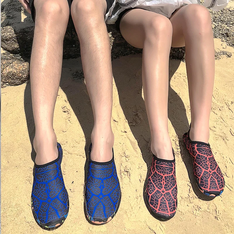Унисекс Aqua Shoes летняя водонепроницаемая обувь мужские дышащие пляжные слиперы