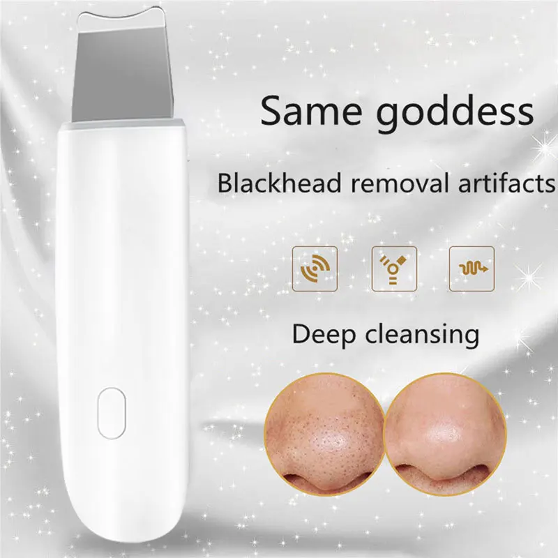 

Ultrasonic Deep Face Cleaning Machine Skin Scrubber Remove Dirt Blackhead Reduce Wrinkles and spots Facial Whitening Lifting