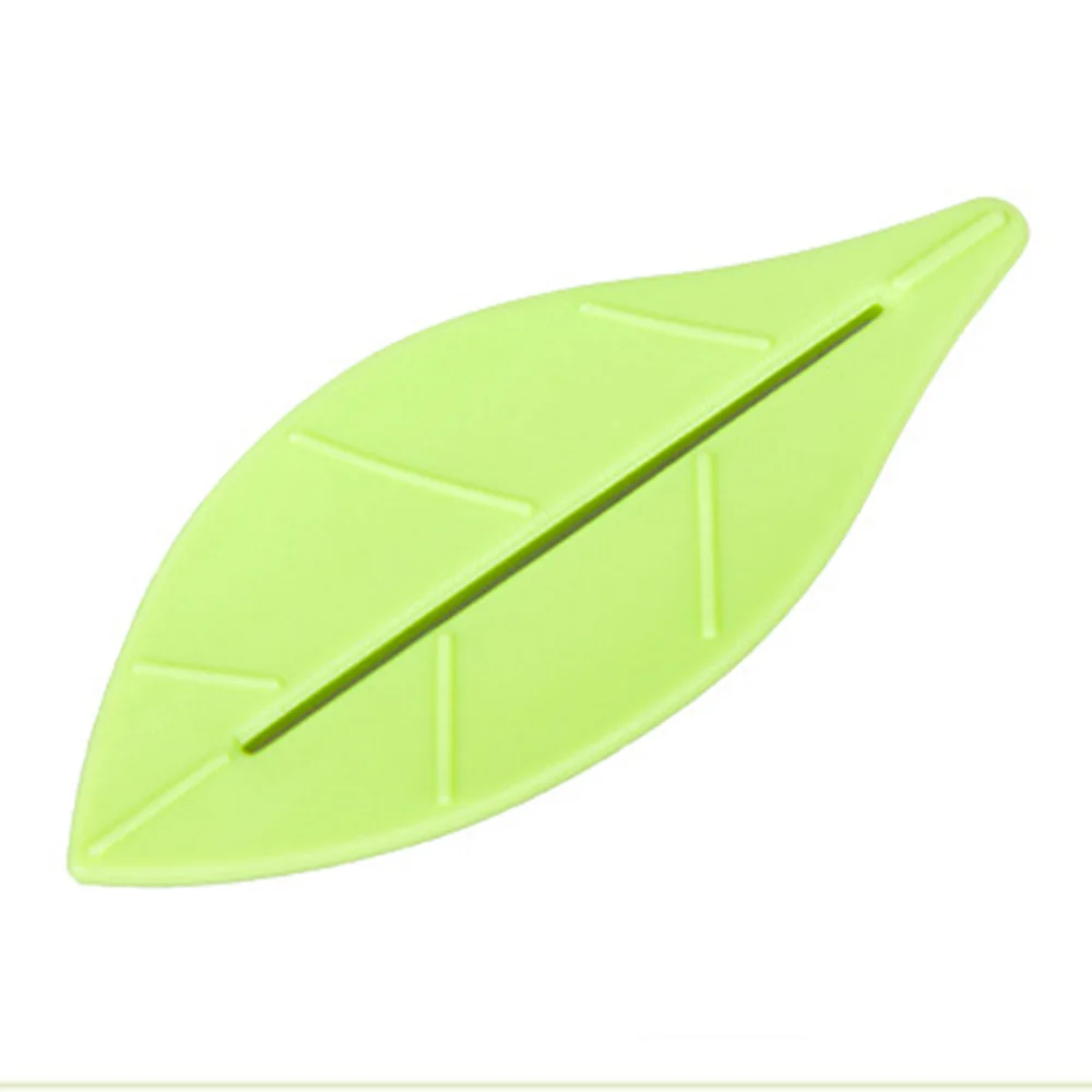 2PCS/SET Creative Home Furnishing Leaf Shape Toothpaste Squeezer Toothpaste Dispenser