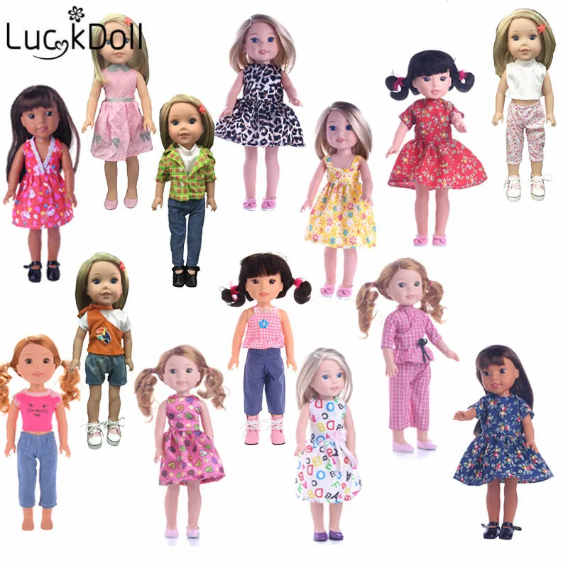 Luckydoll новая кукла одежда аксессуары юбка подходит для 14,5 дюймов Американская женская кукла игрушка детский лучший праздничный подарок