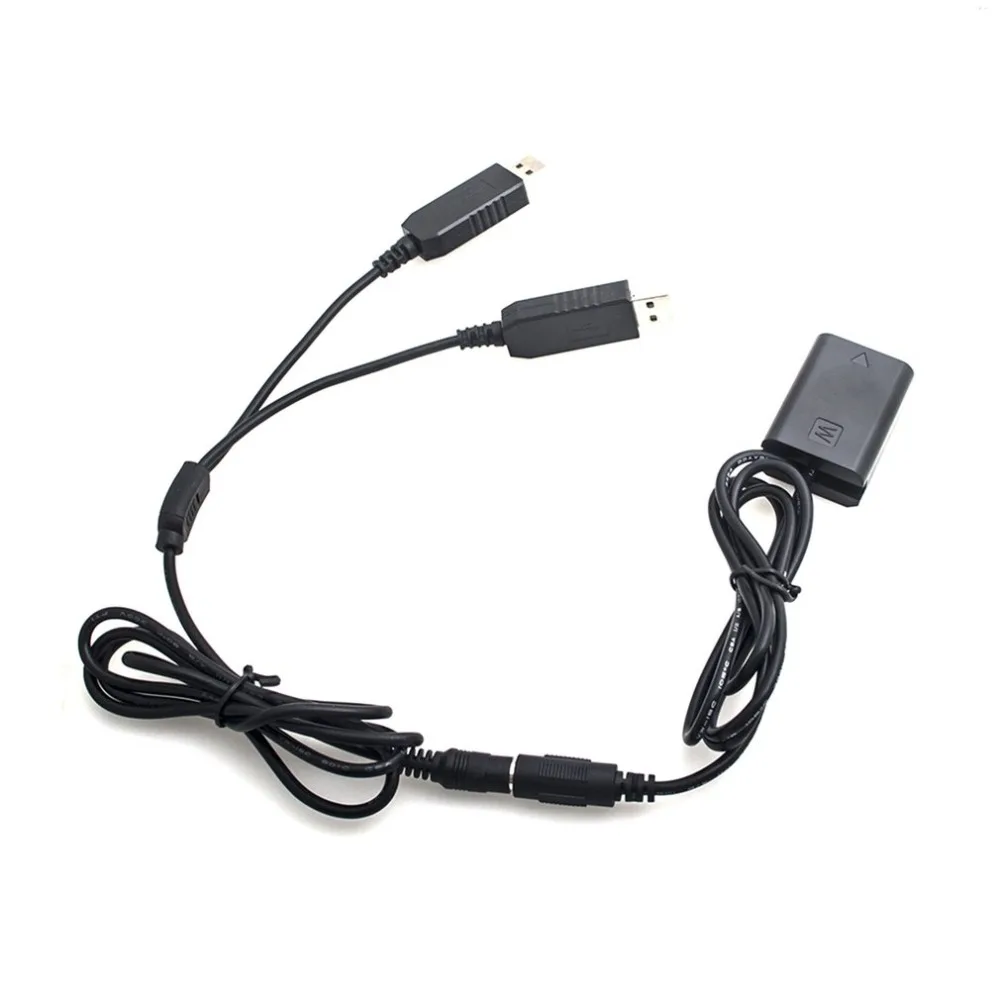 

Power Adapter AC-PW20 Dual USB Power Kit AC Adapter Replacement NP-FW50 DC Coupler Dummy Battery Kit for Sony Series