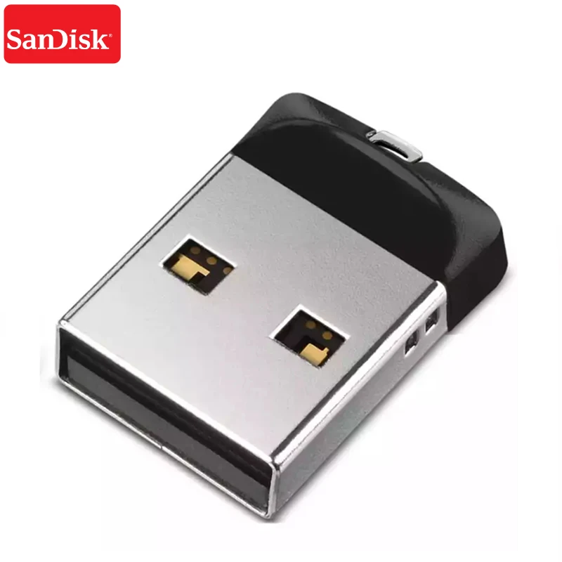 SanDisk CRUZER FIT CZ33 флеш-диск USB 2,0 32 Гб 16 Гб 64 Гб мини-накопитель PenDrives поддержка официальной проверки