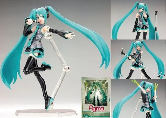 

J.G Chen Volcaloid Hatsune Miku Figma #014 PVC Action Figure Collectible Toy 6" 15CM