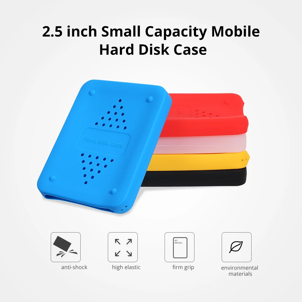 2.5inch Silicone Case HDD Bags Case Hard Drive Disk Cover Protector Skin Ultra Soft 2.5\